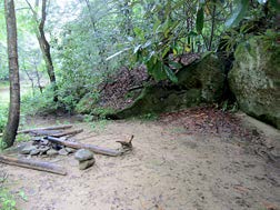 Clifty Wilderness Campsites and Rock-Shelters